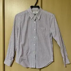 [送料込み]The Sarah Valley ストライプ長袖シャツ 赤白ネイビー