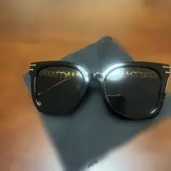 miu miu サングラス ブラック ゴールドチェーン