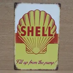 SHELL レトロ風 ブリキ看板 OK2328