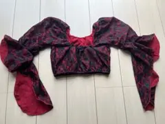 banurosa ベリーダンス　赤レースチョリ