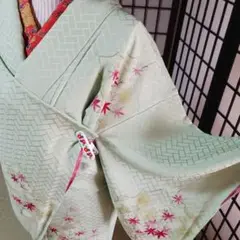 17-19袷　付け下げ　もみじ