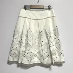 BODY DRESSING Deluxe 膝丈　フレアスカート 38 日本製のサムネイル
