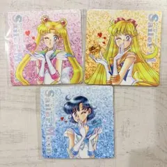 3個 セーラームーン　マグネットシート　明治　果汁グミ