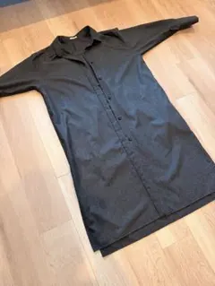 DES PRES ダークグレー ロングシャツコートのサムネイル