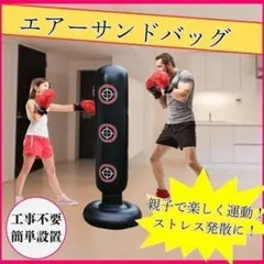 エアーサンドバッグ 空手 キックボクシング ストレス発散！ダイエット HN11のサムネイル