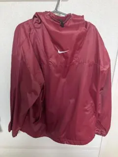 NIKE ナイキ　90s ナイロンパーカー　プルオーバー　ポイント　刺繍　レッド