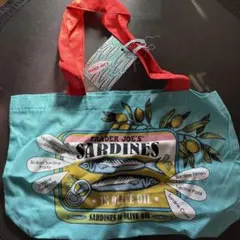 新品未使用　トレダージョーズ エコバッグ　TraderJoe's サーディン　魚