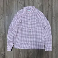 ZARA チェック 長袖シャツ ピンク M Y2K ストリート city