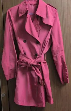 ❀ユニクロ❀ライトトレンチコート❀撥水❀ピンク❀Mサイズ❀