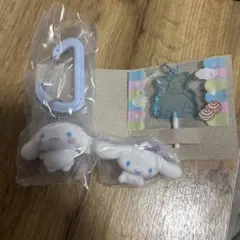 シナモロール ふわわフロッキーマスコット カラフルカラビナ キャンディーチャーム