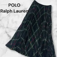 POLO Ralph Lauren チェック柄 プリーツスカート ロングのサムネイル