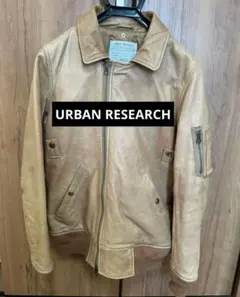URBAN RESEARCH レザージャケット 中綿 羊革フライトジャケット