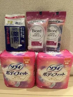 "熊本被災地の方へ"ソフィ ボディフィット 普通の日用 ボディー＆除菌シートのサムネイル