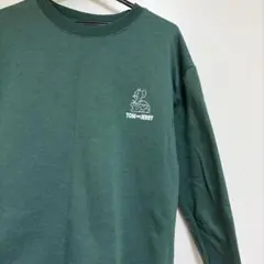 トムとジェリー 長袖スウェット トレーナー 緑