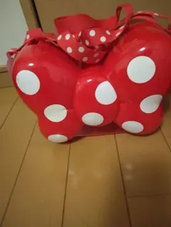 ディズニー　ミニー　ポップコーン バケット　ケース　リボン