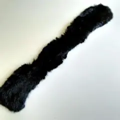 襟巻きファー　ブラック　黒ラビット