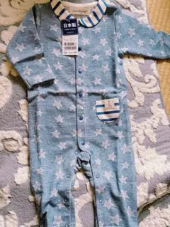 ベビー　星柄　ロンパース　80
