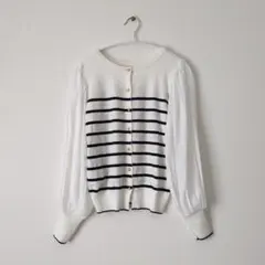 URBAN RESEARCH ROSSOドッキングシアースリーブニットカーデのサムネイル