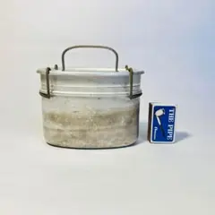 ■アンティーク■フランス製■3ピース　クッカー　メスキット　メスティン■アルミ □アンティーク□フランス製□3ピース クッカー メスキット