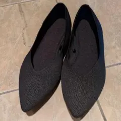 GU 　ブラック 　フラットシューズ　 23.5センチ