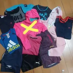 男女兼用サッカーウェア140スポーツウェアまとめ売り11点