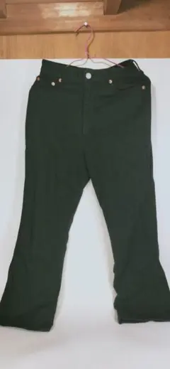 BOBSON HAPPY Face 赤耳　パンツ　レディース　ボブソン　ブラック