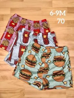 SHEIN ベビー キッズ ショートパンツ ハーフパンツ ズボン 3枚セットのサムネイル