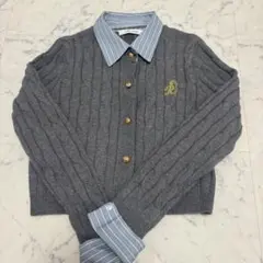 ストライプパッチワーク刺繍カーディガン SHEIN JP-L（S）SHEINのサムネイル