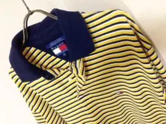 90s TOMMY HILFIGER ボーダー ポロ ビンテージ オーバーサイズ