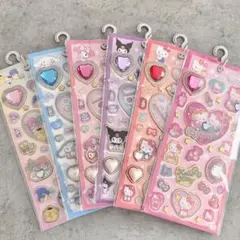キラキラジュエルシール　サンリオ　6枚セット　ボンボンドロップシール　キティ