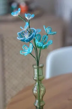 ビーズフラワー　ブーケ　ハンドメイド 造花 インテリア　枯れない花　No.68