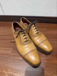 未使用 クロケット&ジョーンズ スエードセミブローグ ポールセン