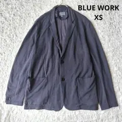 【BLUE WORK】トゥモローランド　カジュアルジャケット 紺　スウェット