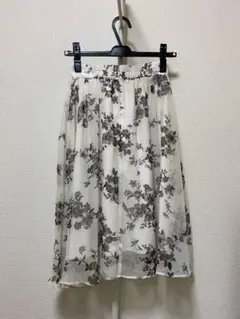 花柄フレアスカート/プロポーション