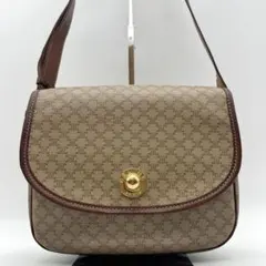 【希少品】セリーヌ マカダム柄 スターボール ショルダーバッグ レザー 斜め掛け