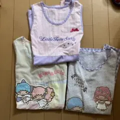 保育士　キキララエプロン3枚セット