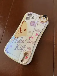 iPhoneケース　iPhone12 スマホケース　キティちゃん　メタリック
