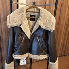美品‼️ZARA ブラウン ボアジャケット M