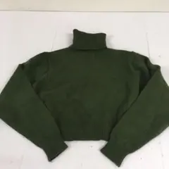 ZARA ザラ★タートルネックニット　ハイネックニット　セーター★S★グリーン