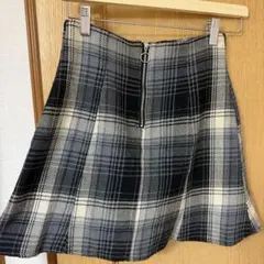 OLIVE des OLIVE チェック柄フレアスカート Fサイズ