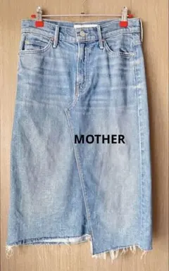 MOTHER ライトブルーデニムタイトスカート