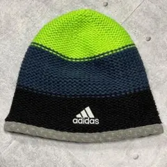 00s Y2K adidas リバーシブル ニット帽 ニットキャップ アディダス