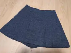 《新品未使用》ZARA　ダークグレー　チェック柄 プリーツスカート