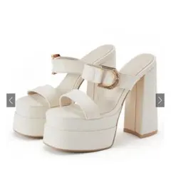 ビジューバックルチャンキーヒールサンダル[gd1541] 未使用　グレイル