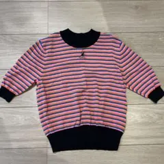 KANGOL ストライプ 半袖ニット