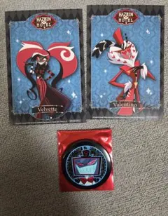 ハズビンホテル スマイルベースカフェ 缶バッジ VOX