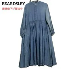 BEARDSLEY ビアズリー シフォンデニムギャザーワンピース - メルカリ