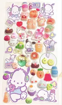 ♡ボンボンドロップシール風おすそ分けサンリオポチャッコキティマイメロはぴたんぶい