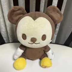 クマのぬいぐるみ 茶色と黄色