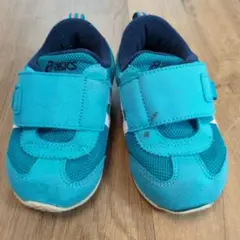 ASICS ベビーシューズ 15.0cm スクスク ターコイズ/ネイビー